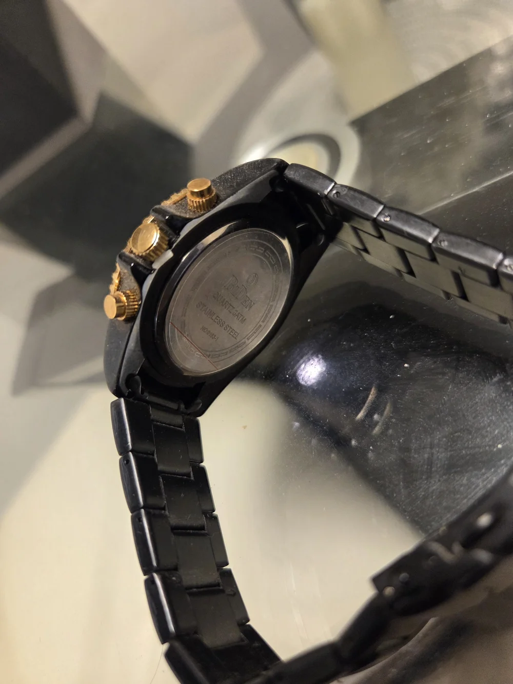 Biden Black and Gold Men's Sport Watch